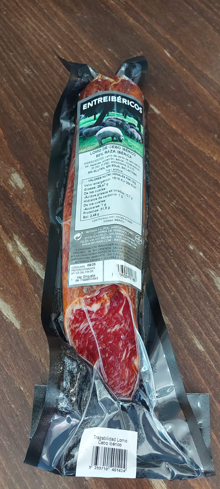 1/2 Pieza de Lomo Ibérico Guijuelo