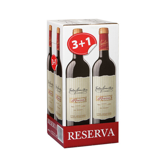 Lote de 3+1 Botellas Faustino Riveo Ulecia Reserva Utiel Requena