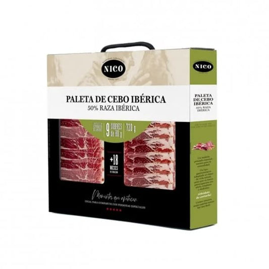 Maletin de Paleta Cebo 50% Raza ibérica 9 sobres de 80gr.