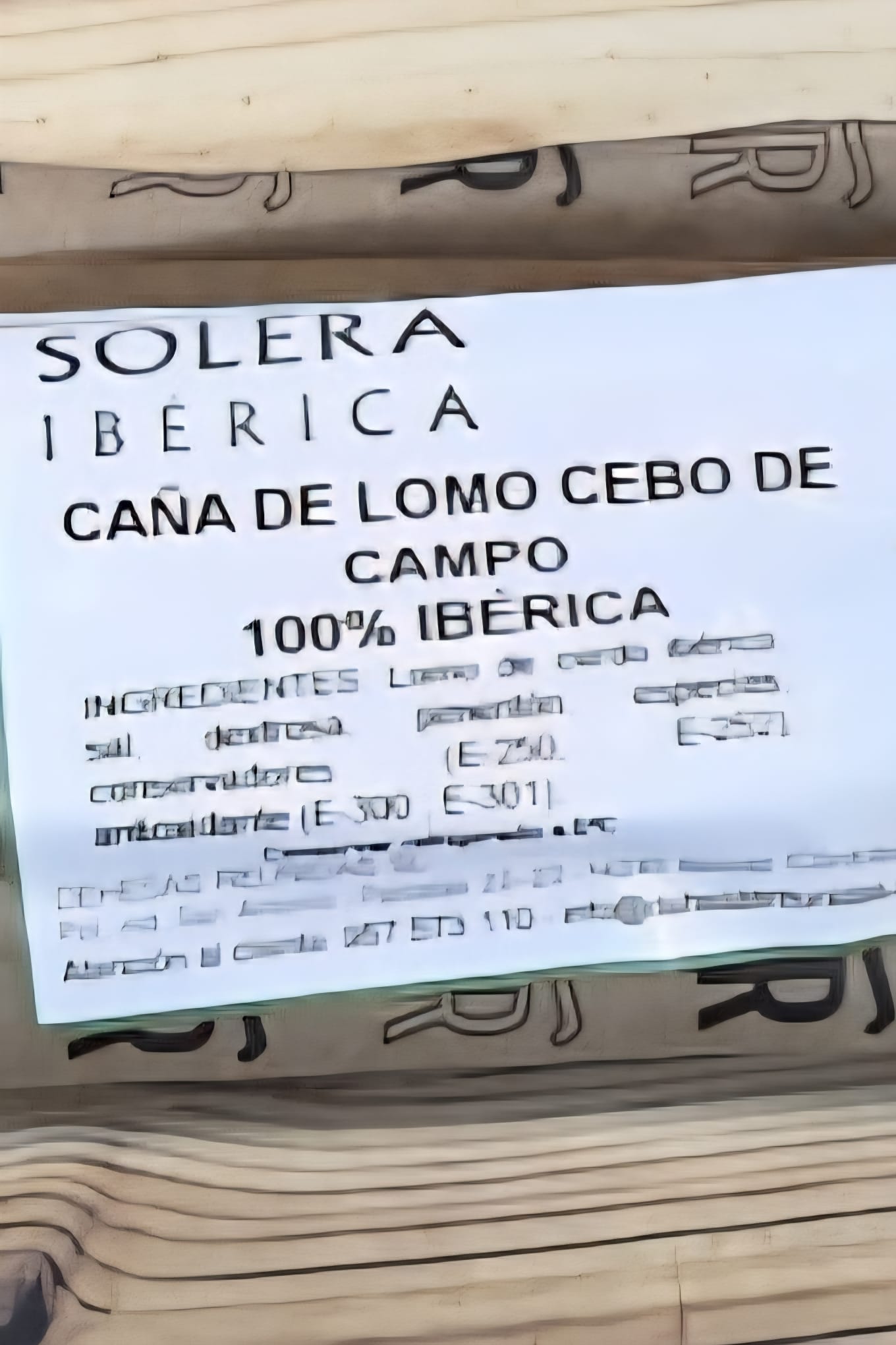 Caña de Lomo ibérico 100% cebo de campo